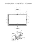 LIQUID CRYSTAL DISPLAY DEVICE, ELECTRONIC APPARATUS, AND METHOD OF FIXING     DISPLAY COVER diagram and image