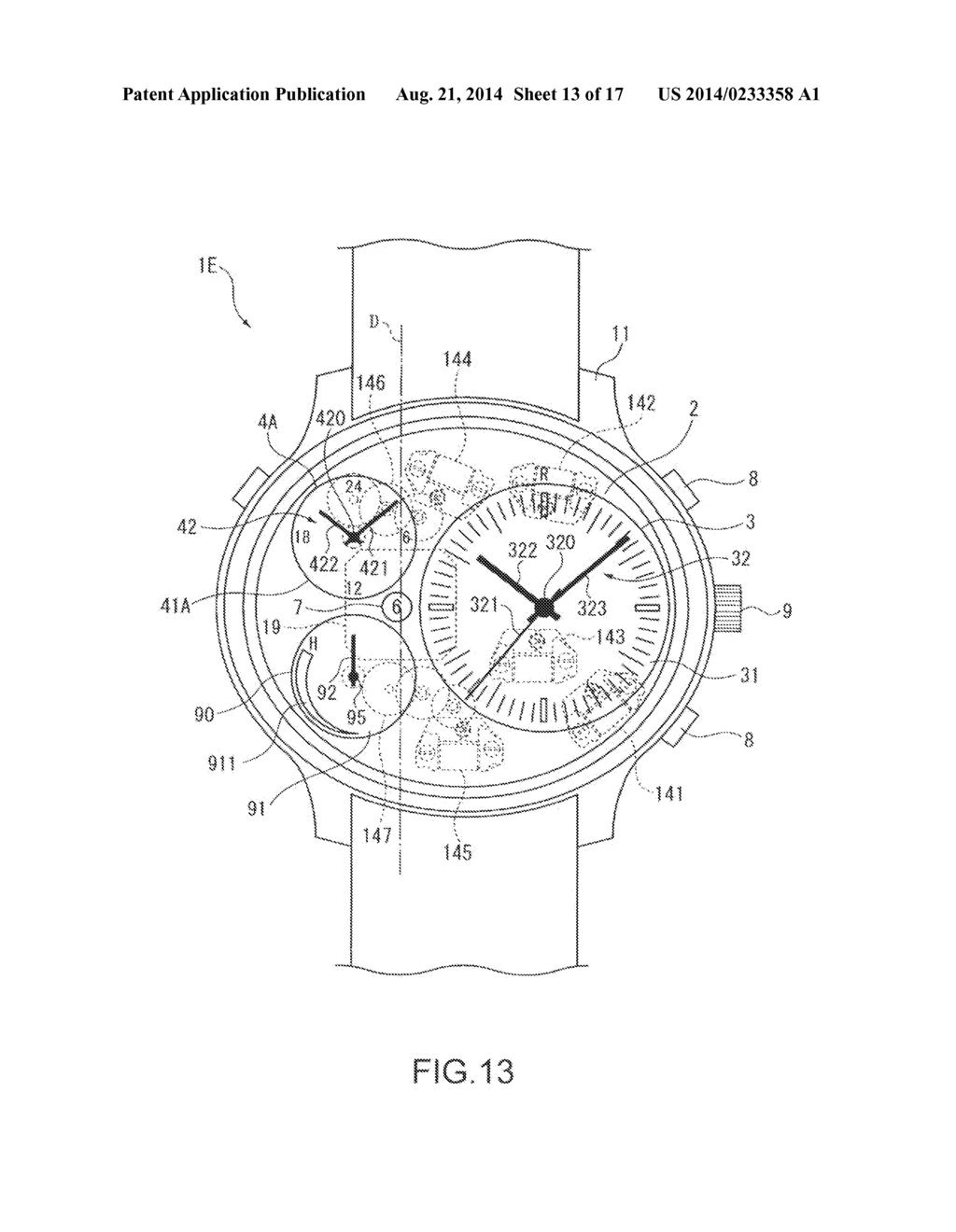 Timepiece with Internal Antenna - diagram, schematic, and image 14