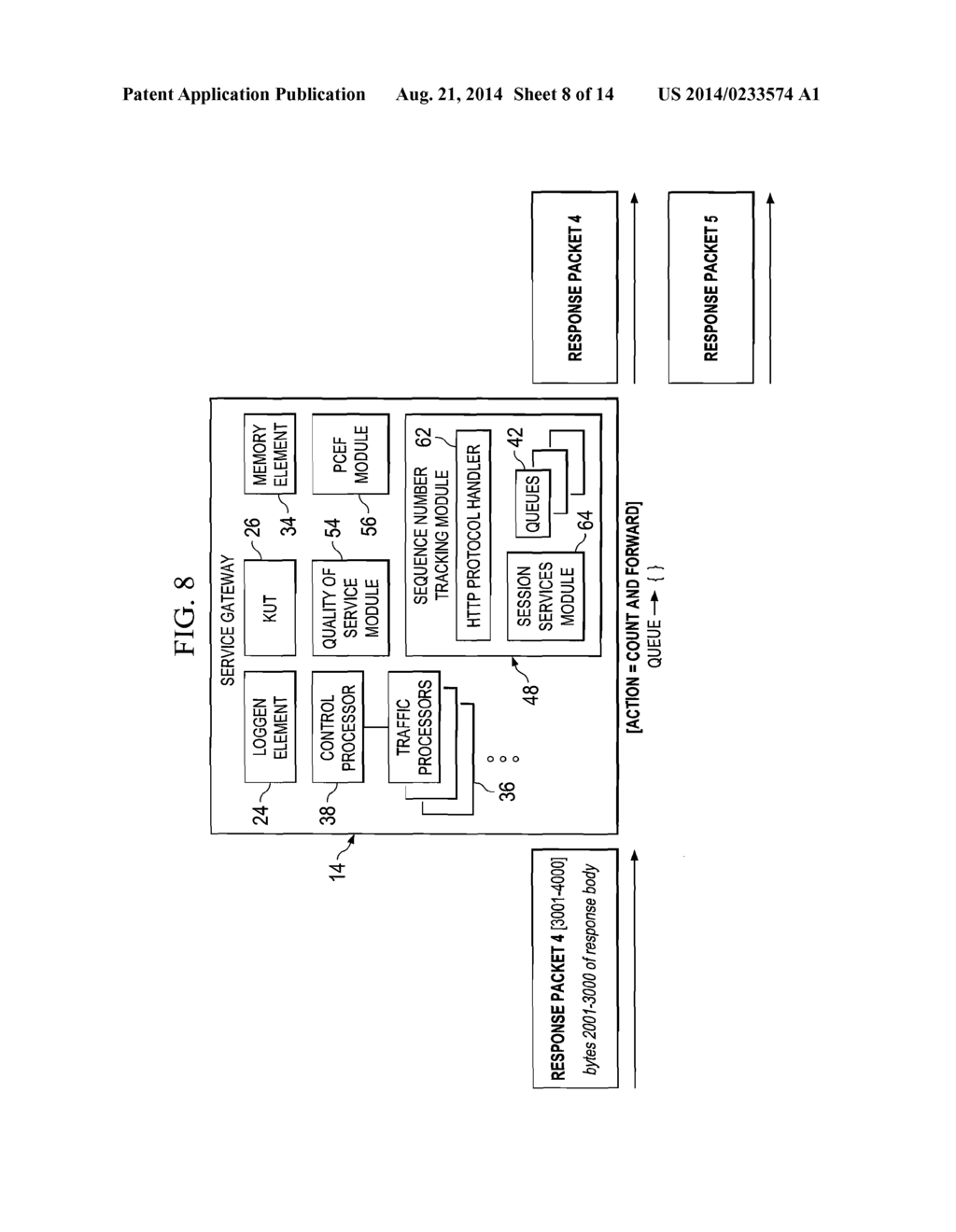 SYSTEM AND METHOD FOR MANAGING OUT OF ORDER PACKETS IN A NETWORK     ENVIRONMENT - diagram, schematic, and image 09