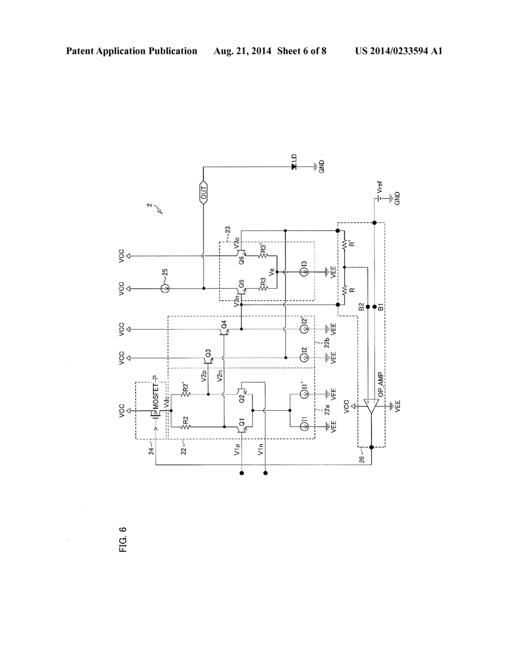 DC-COUPLED LASER DRIVE CIRCUIT AND METHOD FOR DRIVING LASER DIODE DEVICE - diagram, schematic, and image 07