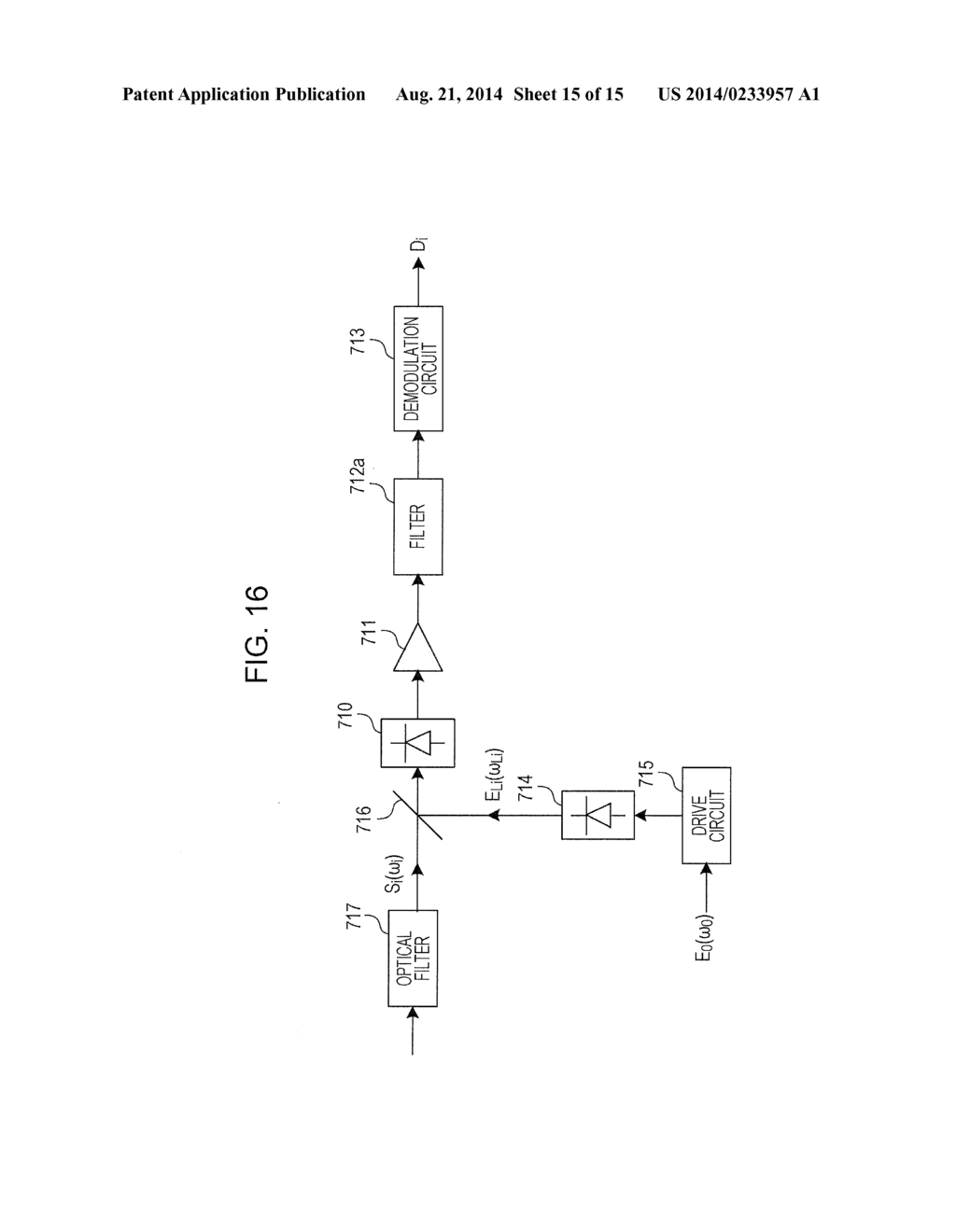 OPTICAL SIGNAL PROCESSING APPARATUS, TRANSMISSION APPARATUS, AND OPTICAL     SIGNAL PROCESSING METHOD - diagram, schematic, and image 16