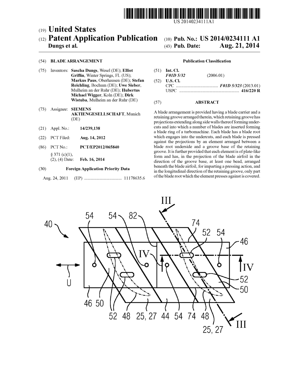 BLADE ARRANGEMENT - diagram, schematic, and image 01