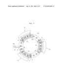 POWDER FILLING DEVICE WITH REDUNDANT POWDER COLLECTION MECHANISM, AND     ROTARY COMPRESSION MOLDING MACHINE diagram and image