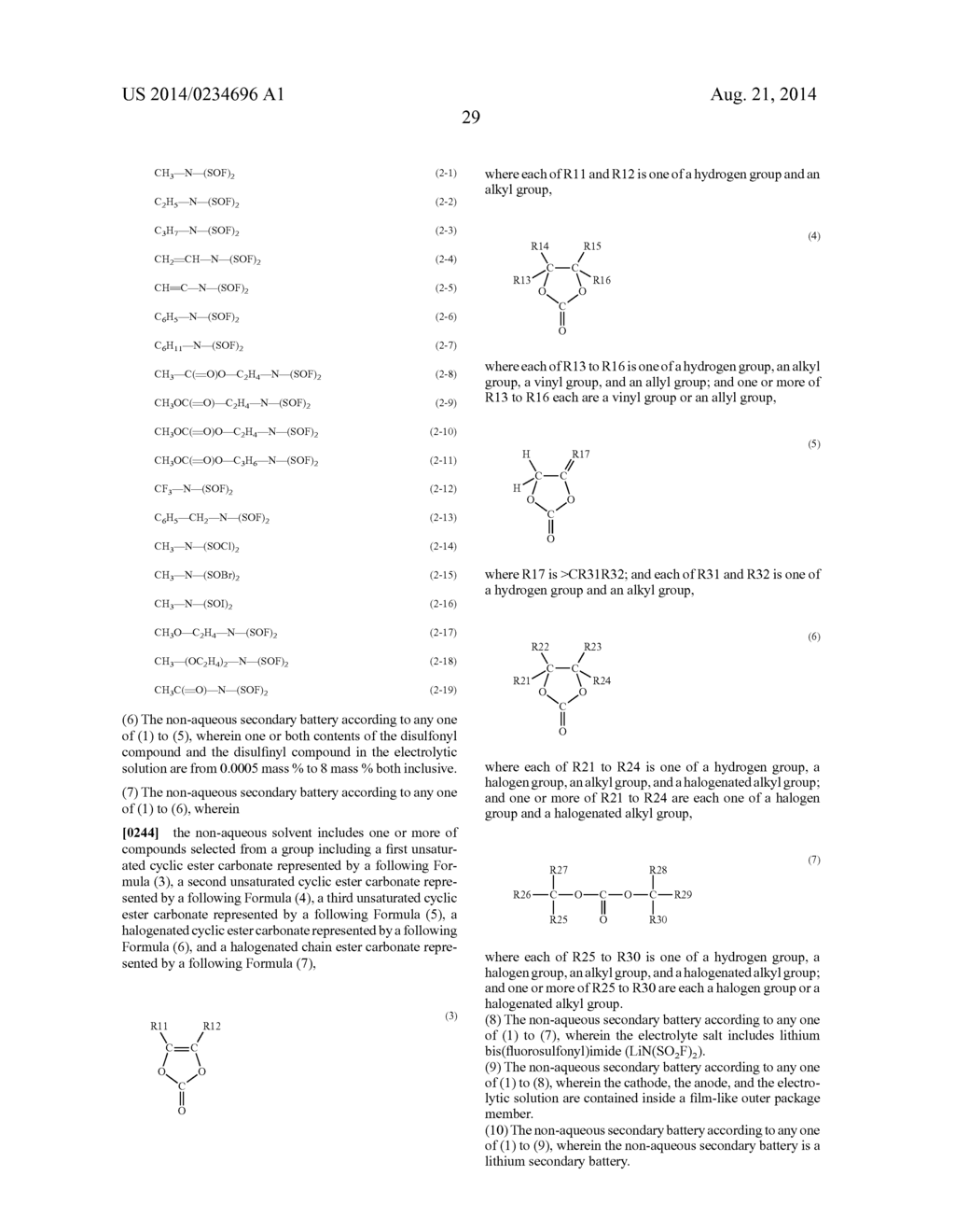 ELECTROLYTIC SOLUTION, NON-AQUEOUS SECONDARY BATTERY, BATTERY PACK,     ELECTRIC VEHICLE, ELECTRIC POWER STORAGE SYSTEM, ELECTRIC POWER TOOL, AND     ELECTRONIC APPARATUS - diagram, schematic, and image 37