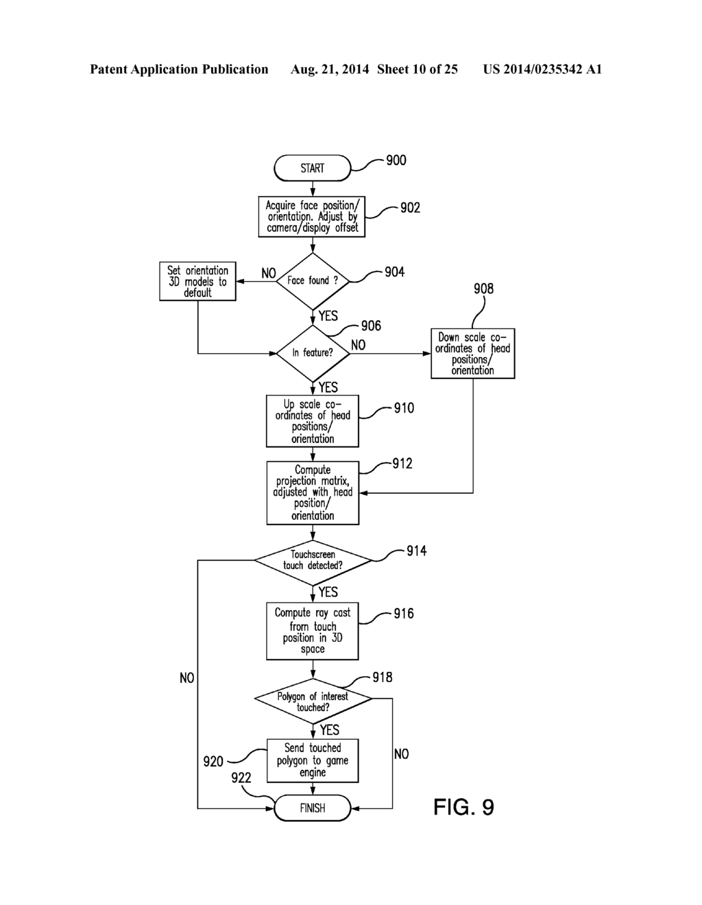 Gaming System, Method and Device for Generating Images Having a Parallax     Effect Using Face Tracking - diagram, schematic, and image 11