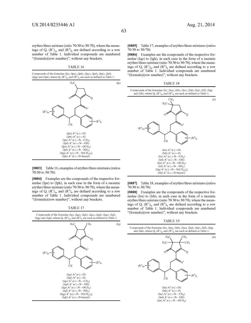 2,3-DIPHENYL-VALERONITRILE DERIVATIVES, METHOD FOR THE PRODUCTION THEREOF     AND USE THEREOF AS HERBICIDES AND PLANT GROWTH REGULATORS - diagram, schematic, and image 64