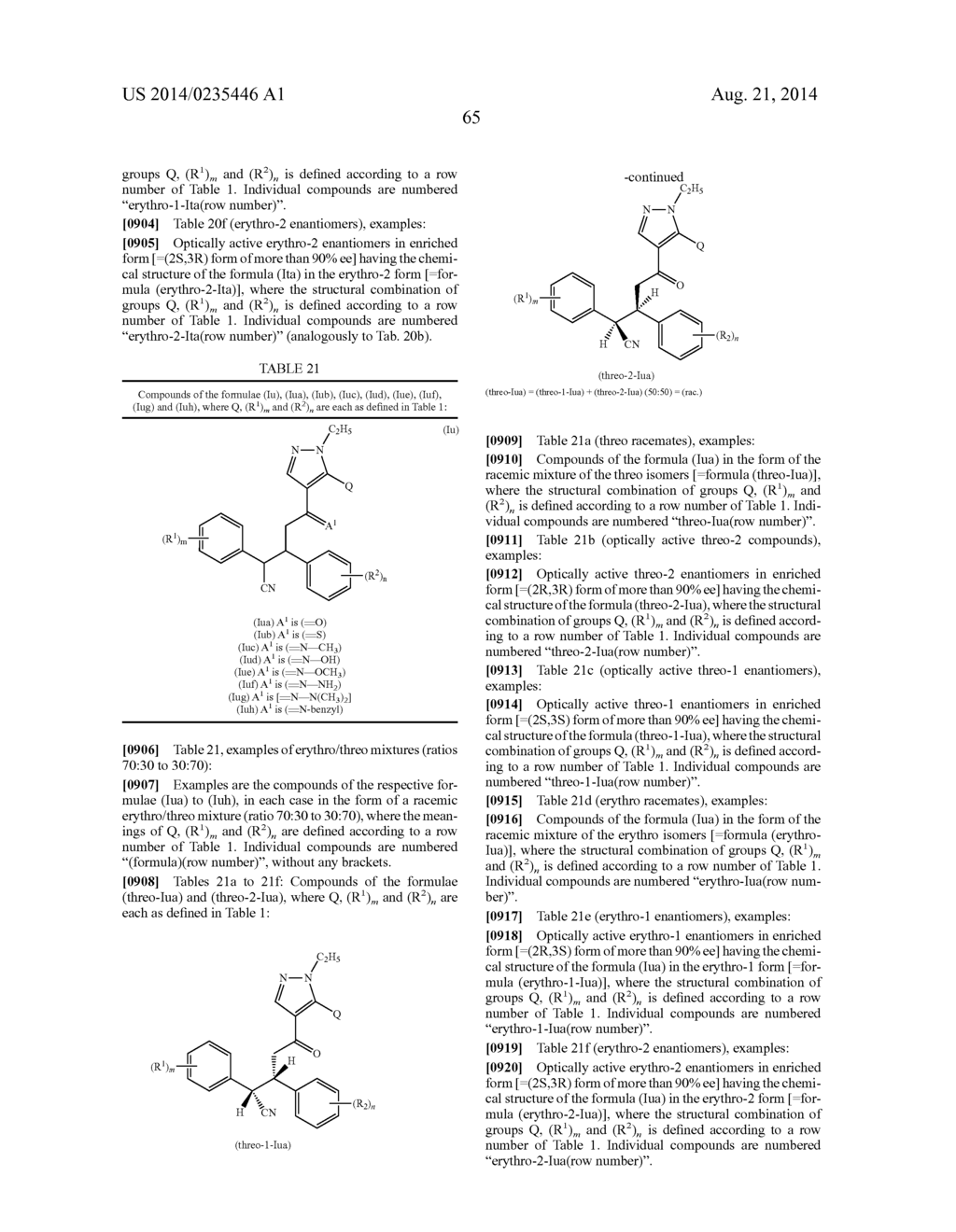 2,3-DIPHENYL-VALERONITRILE DERIVATIVES, METHOD FOR THE PRODUCTION THEREOF     AND USE THEREOF AS HERBICIDES AND PLANT GROWTH REGULATORS - diagram, schematic, and image 66