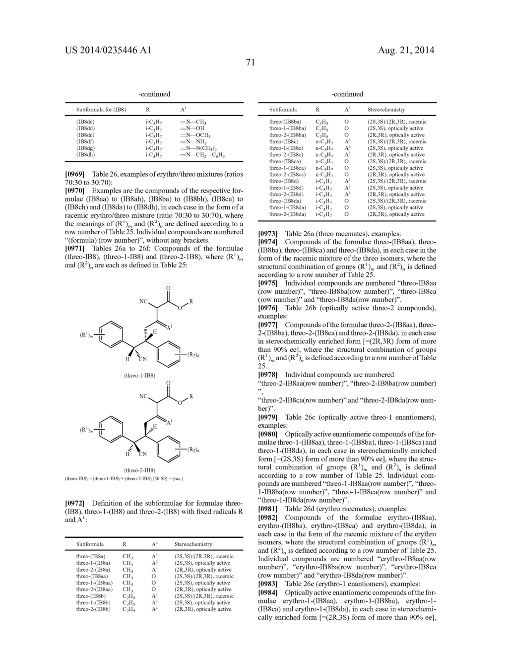 2,3-DIPHENYL-VALERONITRILE DERIVATIVES, METHOD FOR THE PRODUCTION THEREOF     AND USE THEREOF AS HERBICIDES AND PLANT GROWTH REGULATORS - diagram, schematic, and image 72