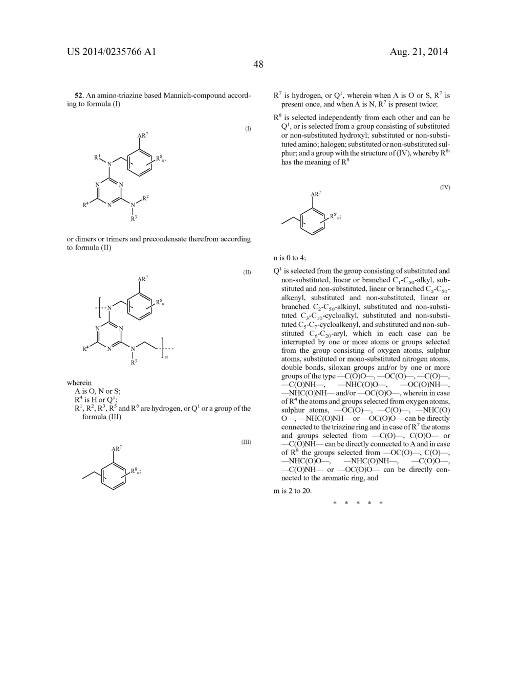 Stabilizing of Organic Material with Amino-Triazine Based     Mannich-Compounds - diagram, schematic, and image 50