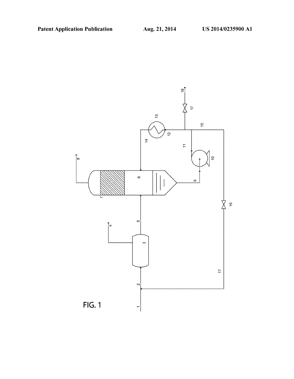 METHOD AND APPARATUS FOR THE REMOVAL OF POLYVALENT CATIONS FROM MONO     ETHYLENE GLYCOL - diagram, schematic, and image 02