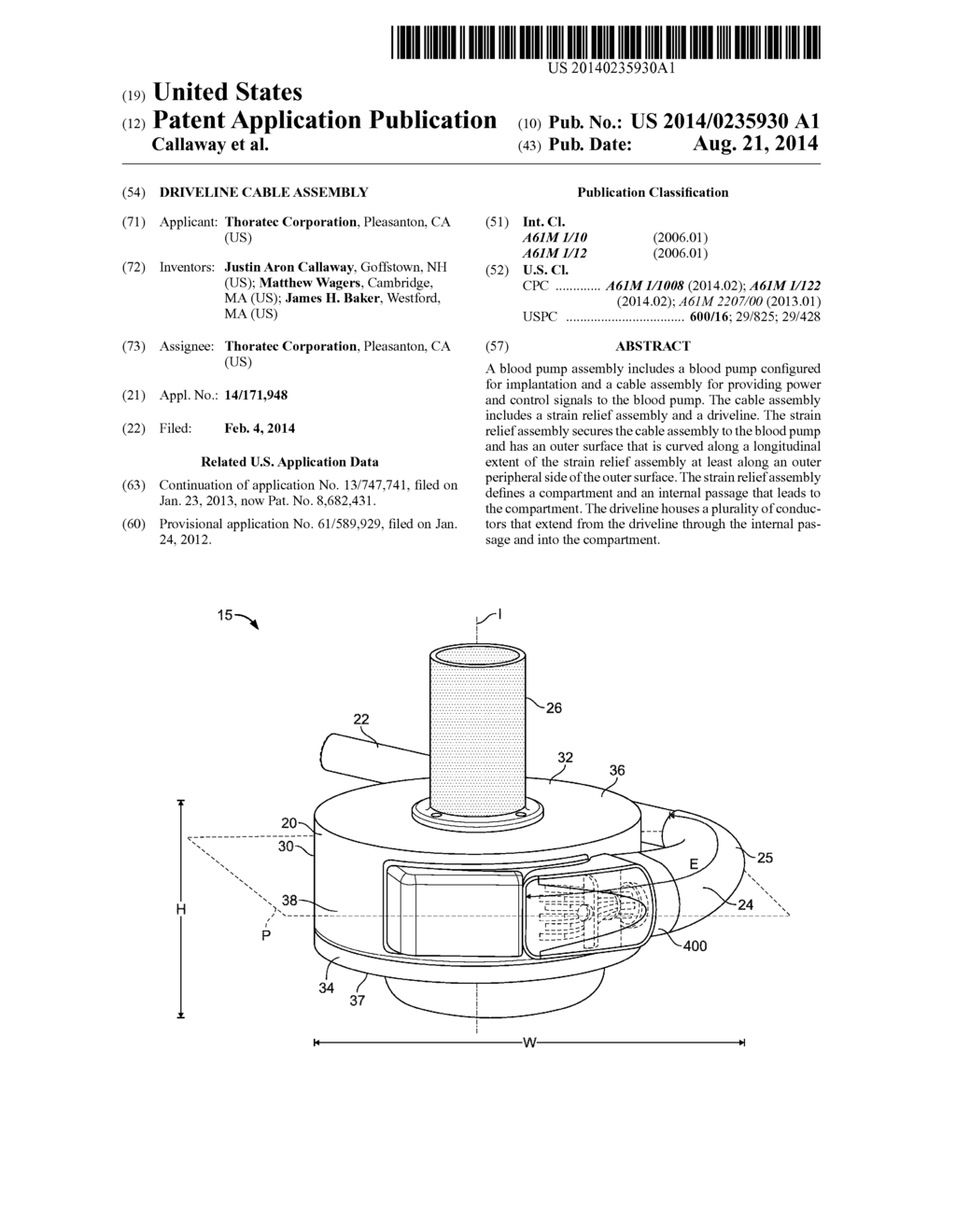 DRIVELINE CABLE ASSEMBLY - diagram, schematic, and image 01