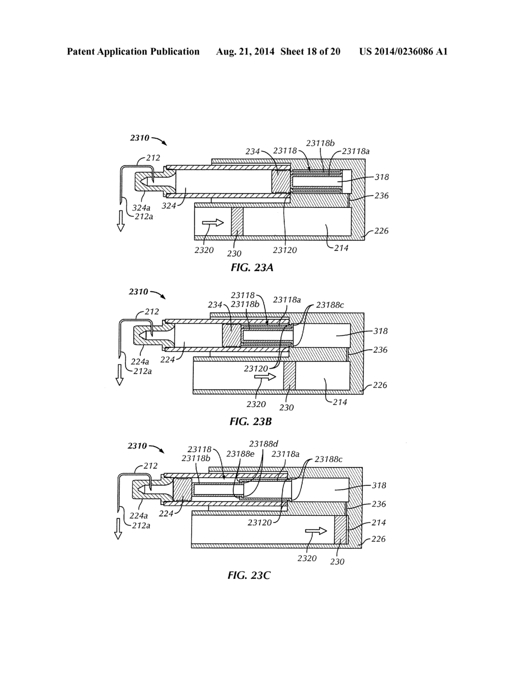 Fluid Delivery Device Needle Retraction Mechanisms, Cartridges and     Expandable Hydraulic Fluid Seals - diagram, schematic, and image 19