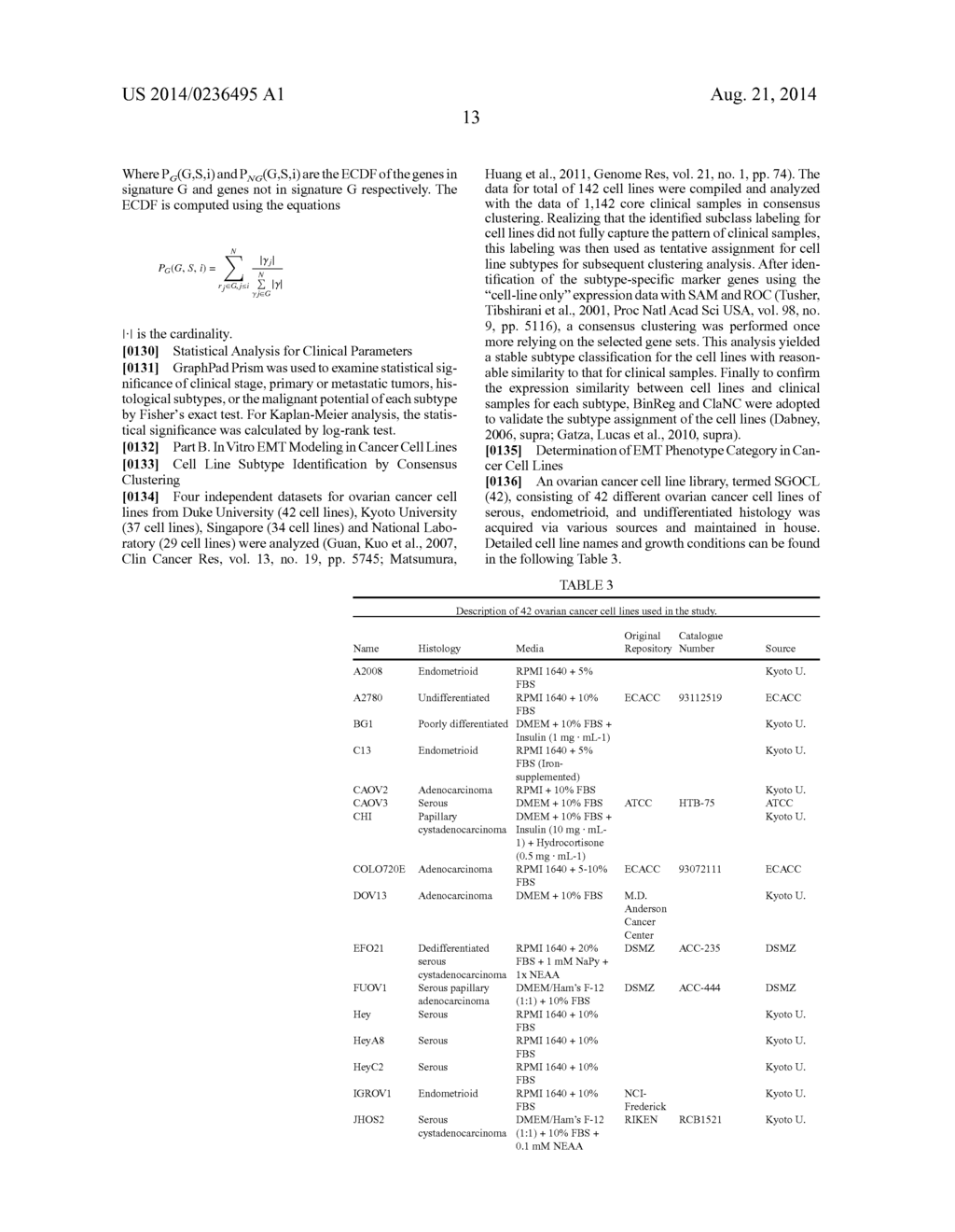 PATIENT STRATIFICATION AND DETERMINING CLINICAL OUTCOME FOR CANCER     PATIENTS - diagram, schematic, and image 62