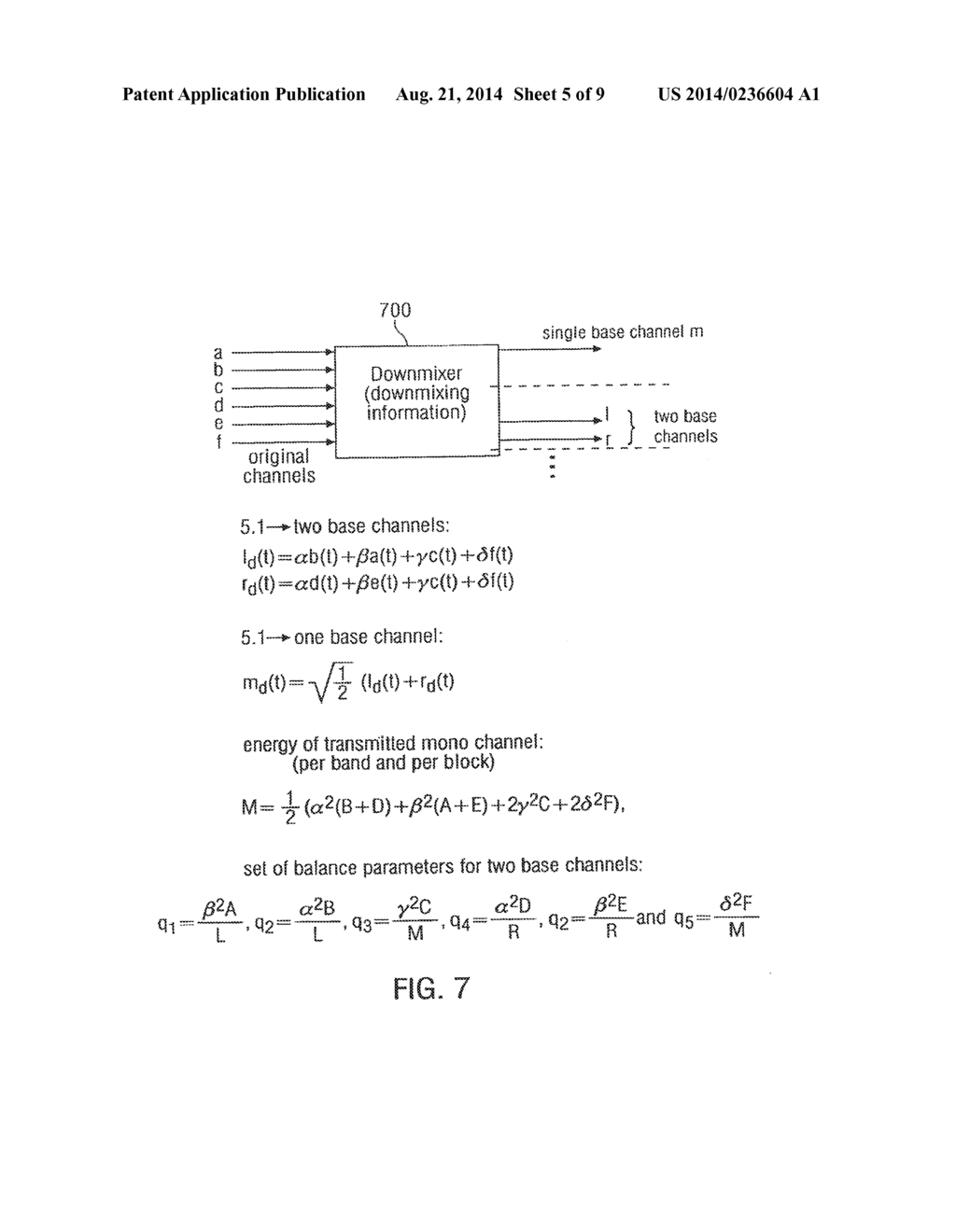 APPARATUS AND METHOD FOR GENERATING A LEVEL PARAMETER AND APPARATUS AND     METHOD FOR GENERATING A MULTI-CHANNEL REPRESENTATION - diagram, schematic, and image 06