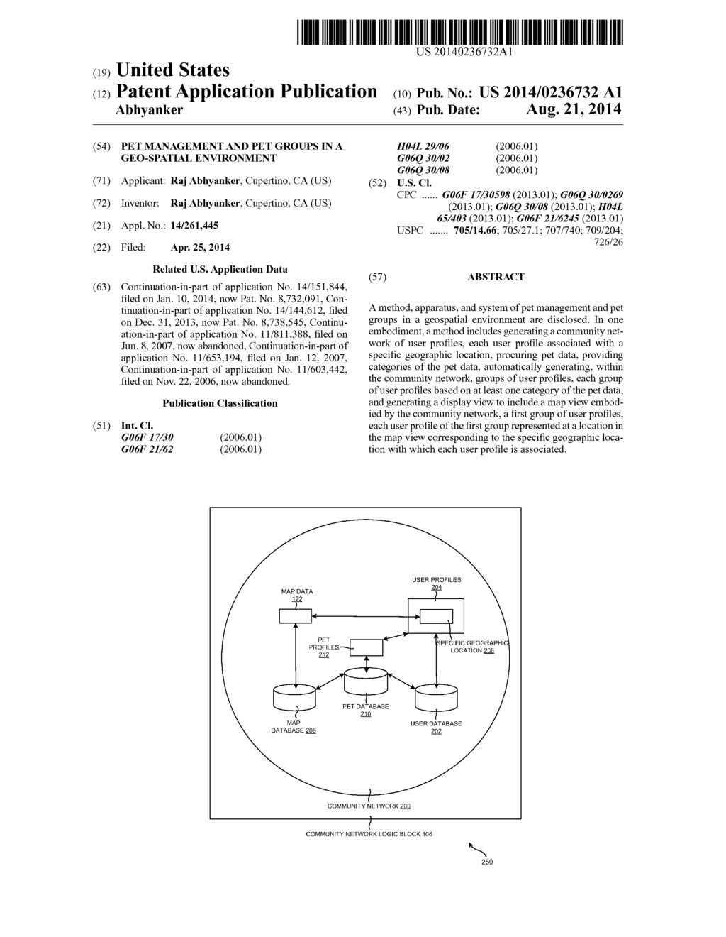 PET MANAGEMENT AND PET GROUPS IN A GEO-SPATIAL ENVIRONMENT - diagram, schematic, and image 01