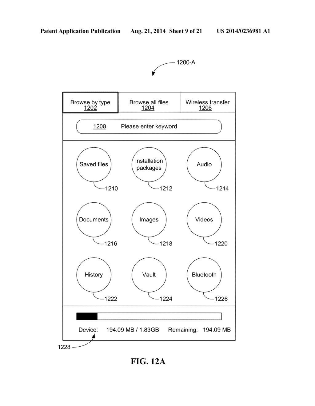 METHOD AND APPARATUS FOR IMPLEMENTING QUICK RETRIEVAL OF FILES - diagram, schematic, and image 10