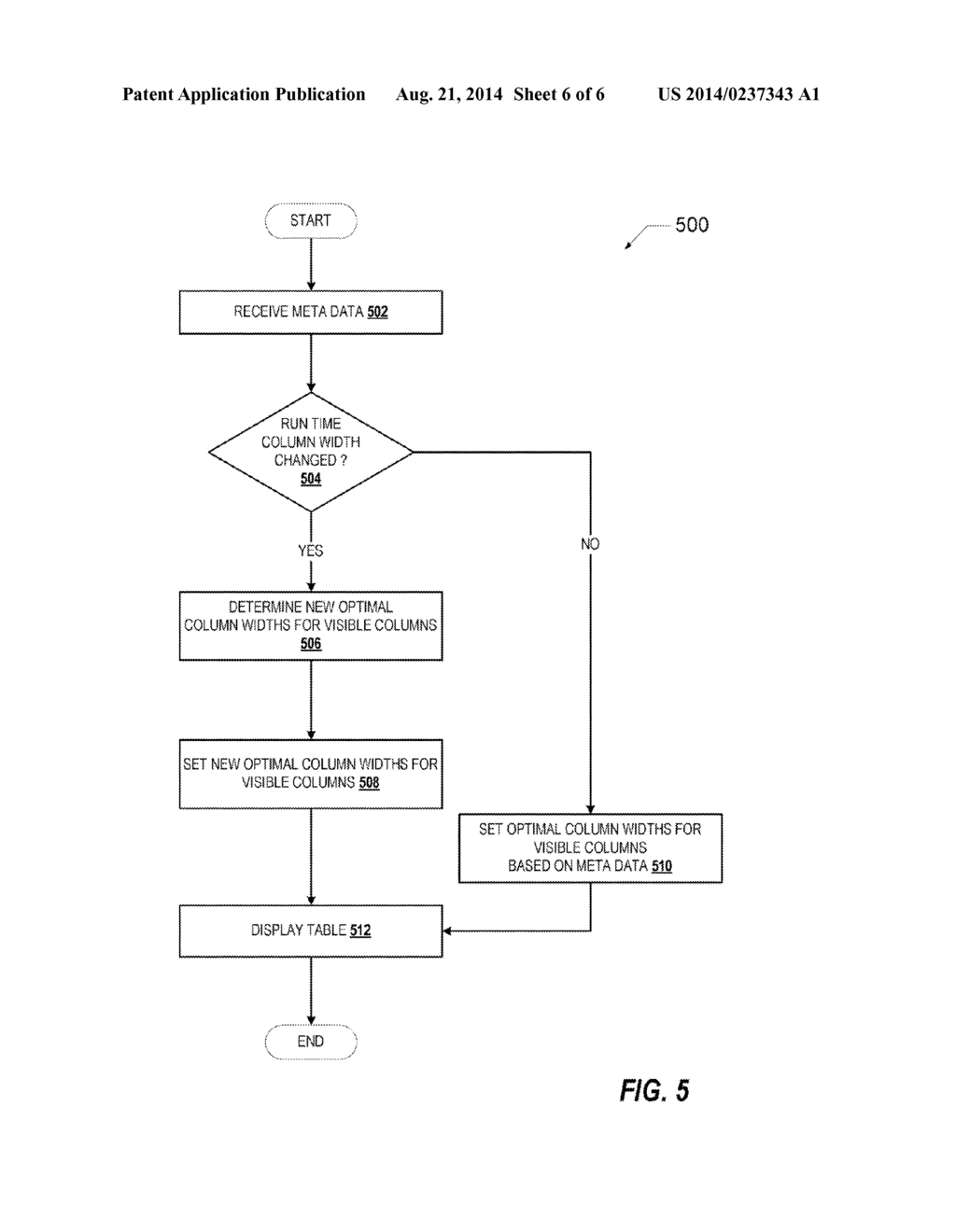 METHOD AND SYSTEM FOR OPTIMIZING RENDERING OF DATA TABLES - diagram, schematic, and image 07