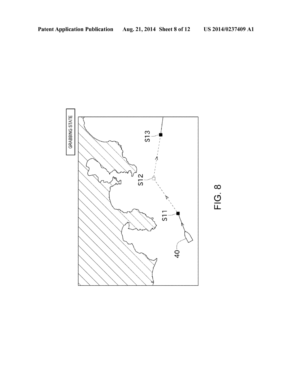 DEVICE HAVING TOUCH PANEL, RADAR APPARATUS, PLOTTER APPARATUS, SHIP     NETWORK SYSTEM, SYMBOL SPECIFYING METHOD AND SYMBOL SPECIFYING PROGRAM - diagram, schematic, and image 09