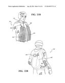 OUTERWEAR SYSTEM INCORPORATING A BASE GARMENT WITH ATTACHABLE OUTER SKINS,     SUCH AS FOR PROVIDING TERRAIN DICTATED CAMOUFLAGE diagram and image