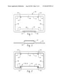 LICENSE PLATE FRAME HAVING AN INTEGRATED HANDLE AND MOUNTING STUDS diagram and image