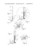 LICENSE PLATE FRAME HAVING AN INTEGRATED HANDLE AND MOUNTING STUDS diagram and image