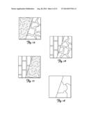 MULTI-TEXTURED OR PATTERNED EXPOSED SURFACE OF A LANDSCAPING BLOCK, WALL     BLOCK, PATIO BLOCK AND BLOCK SYSTEM diagram and image