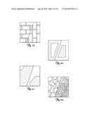 MULTI-TEXTURED OR PATTERNED EXPOSED SURFACE OF A LANDSCAPING BLOCK, WALL     BLOCK, PATIO BLOCK AND BLOCK SYSTEM diagram and image