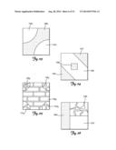 MULTI-TEXTURED OR PATTERNED EXPOSED SURFACE OF A LANDSCAPING BLOCK, WALL     BLOCK, PATIO BLOCK AND BLOCK SYSTEM diagram and image