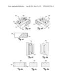 MULTI-TEXTURED OR PATTERNED EXPOSED SURFACE OF A LANDSCAPING BLOCK, WALL     BLOCK, PATIO BLOCK AND BLOCK SYSTEM diagram and image