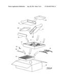 METHOD OF ASSEMBLING, DISSEMBLING AND SHIPPING A READY TO ASSEMBLE     RECLINER diagram and image