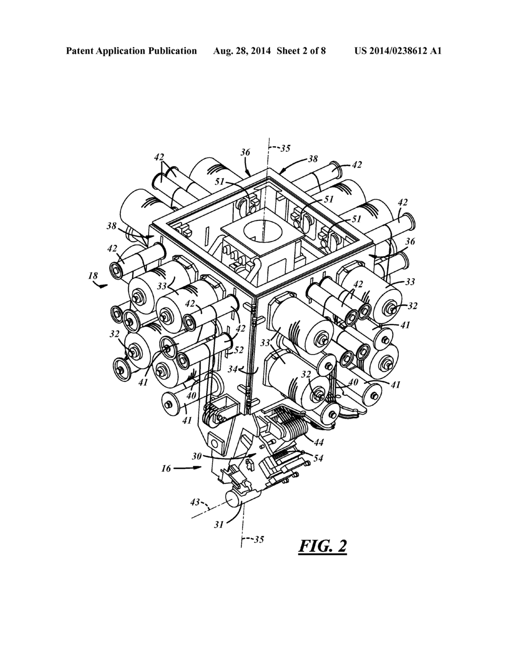 DEVICE FOR FABRICATING A COMPOSITE STRUCTURE - diagram, schematic, and image 03