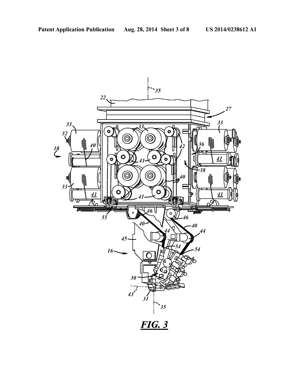 DEVICE FOR FABRICATING A COMPOSITE STRUCTURE - diagram, schematic, and image 04