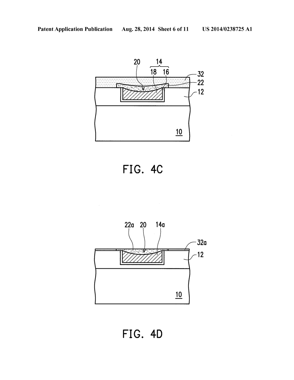 METHOD OF FLATTENING SURFACE OF CONDUCTIVE STRUCTURE AND CONDUCTIVE     STRUCTURE WITH FLATTENED SURFACE - diagram, schematic, and image 07