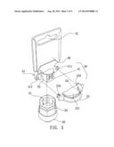 Burglarproof tool fitting holder device diagram and image