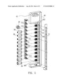 Burglarproof tool fitting holder device diagram and image