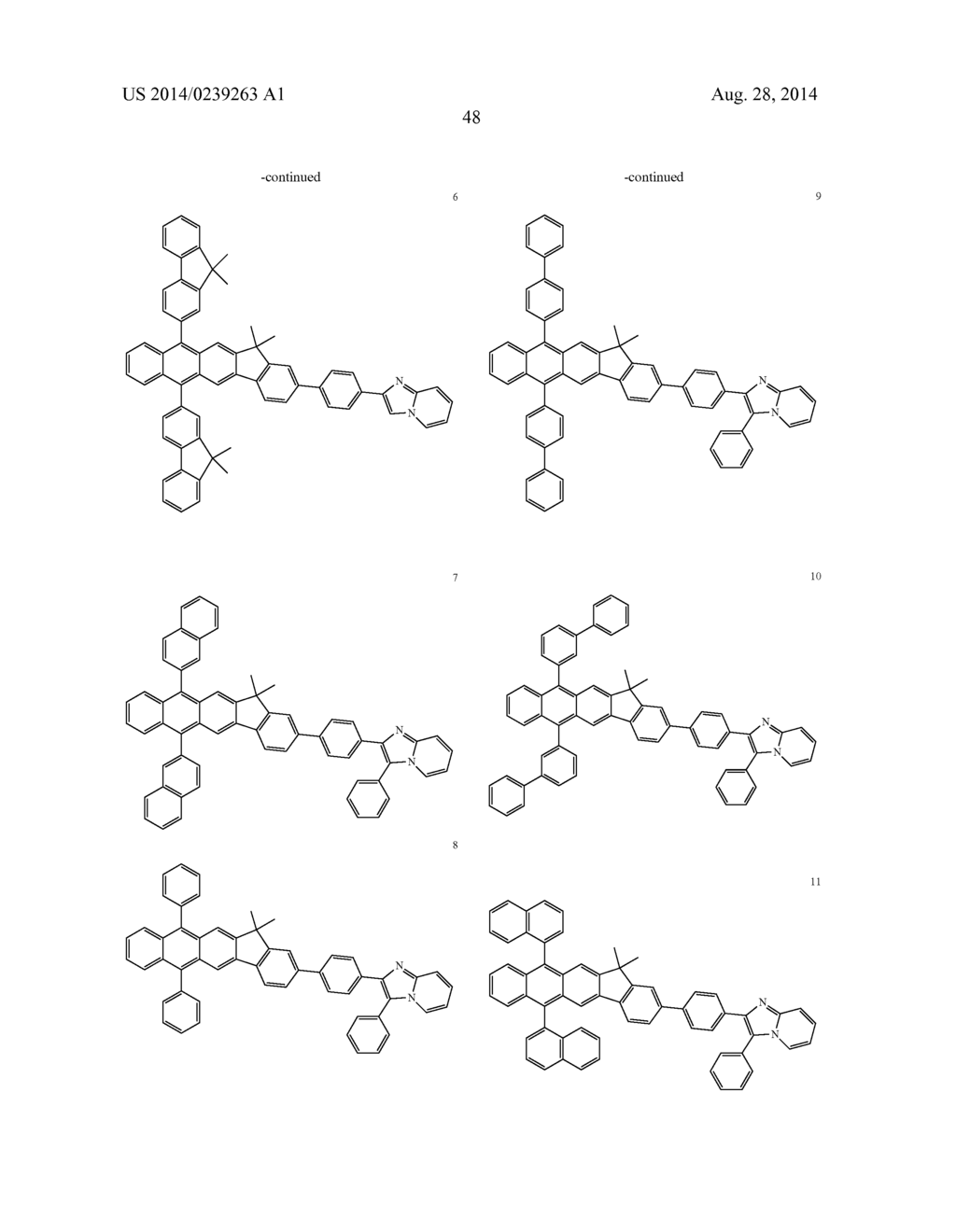 ANTHRACENE-BASED COMPOUND AND ORGANIC LIGHT EMITTING DIODE COMPRISING THE     SAME - diagram, schematic, and image 50