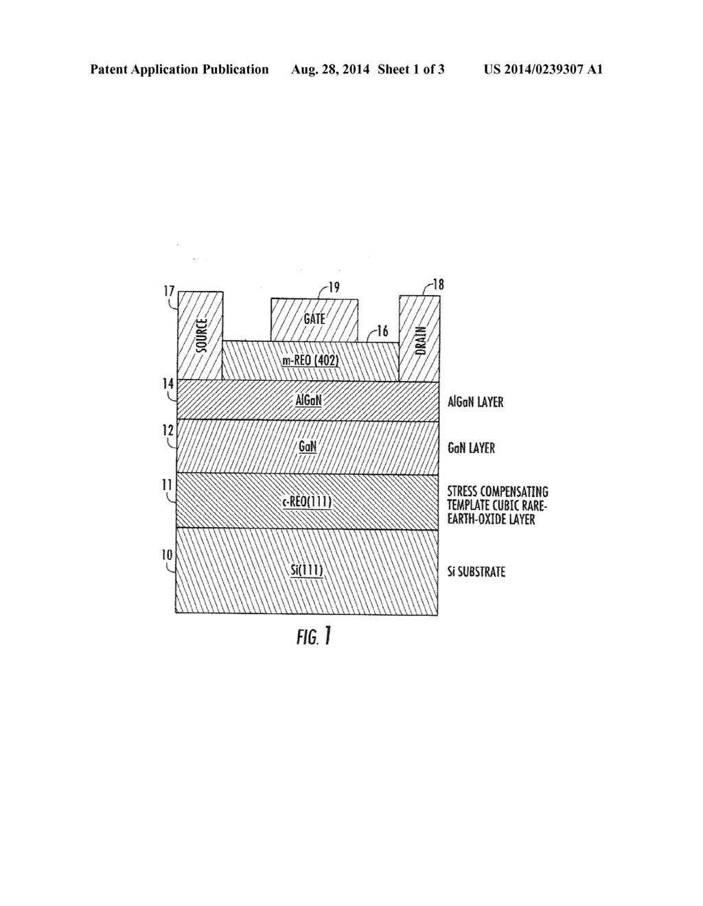 REO GATE DIELECTRIC FOR III-N DEVICE ON Si SUBSTRATE - diagram, schematic, and image 02