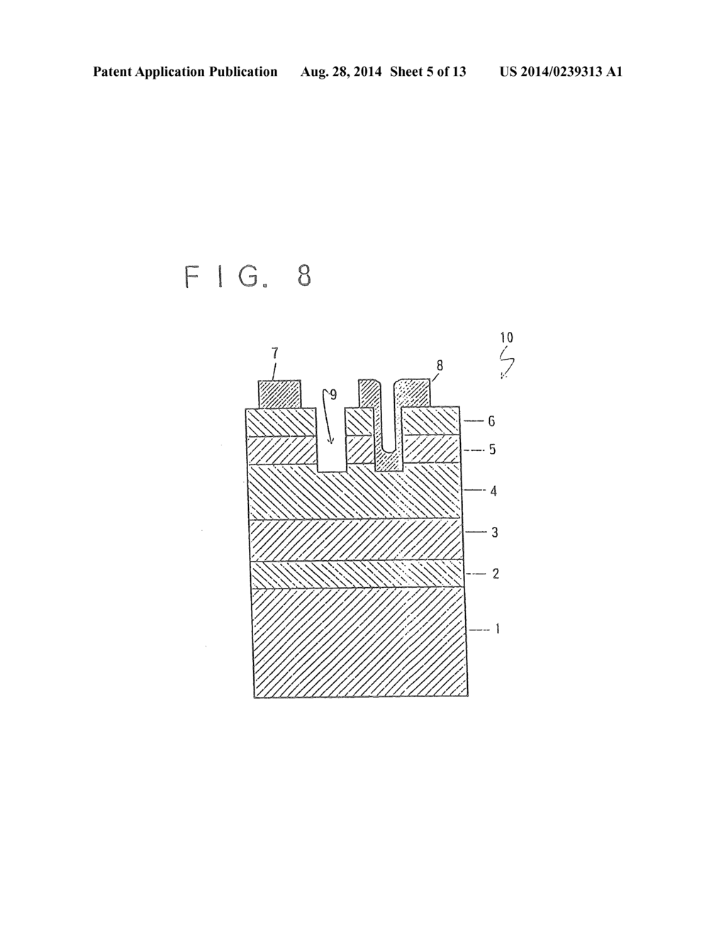 LIGHT-EMITTING SEMICONDUCTOR DEVICE USING GROUP III NITROGEN COMPOUND - diagram, schematic, and image 06