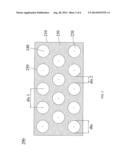 A LIGHT EMITTING DEVICE COMPRISES A SAPPHIRE SUBSTRATE HAVING A PLURALITY     OF OPTIMIZED CONES ON ITS SURFACE diagram and image