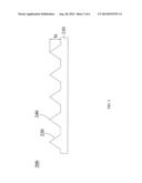 A LIGHT EMITTING DEVICE COMPRISES A SAPPHIRE SUBSTRATE HAVING A PLURALITY     OF OPTIMIZED CONES ON ITS SURFACE diagram and image