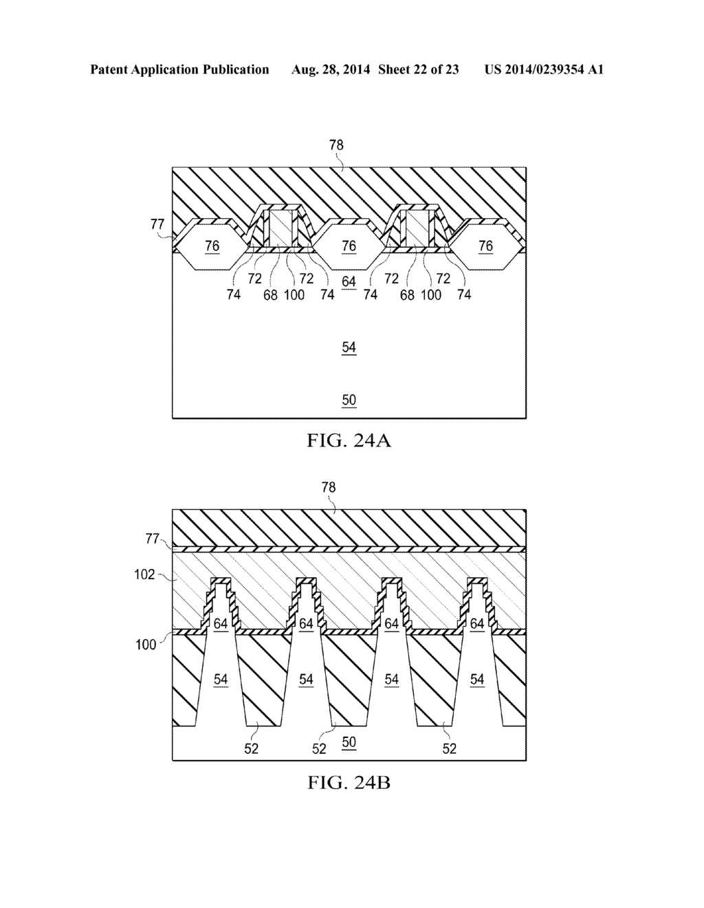 FinFETs and Methods for Forming the Same - diagram, schematic, and image 23