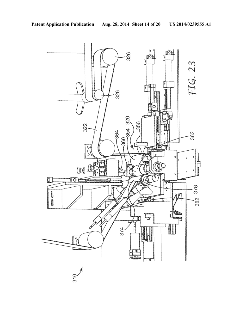 APPARATUS AND METHOD FOR PRODUCING TWO-SIDED PATTERNED WEB IN REGISTRATION - diagram, schematic, and image 15