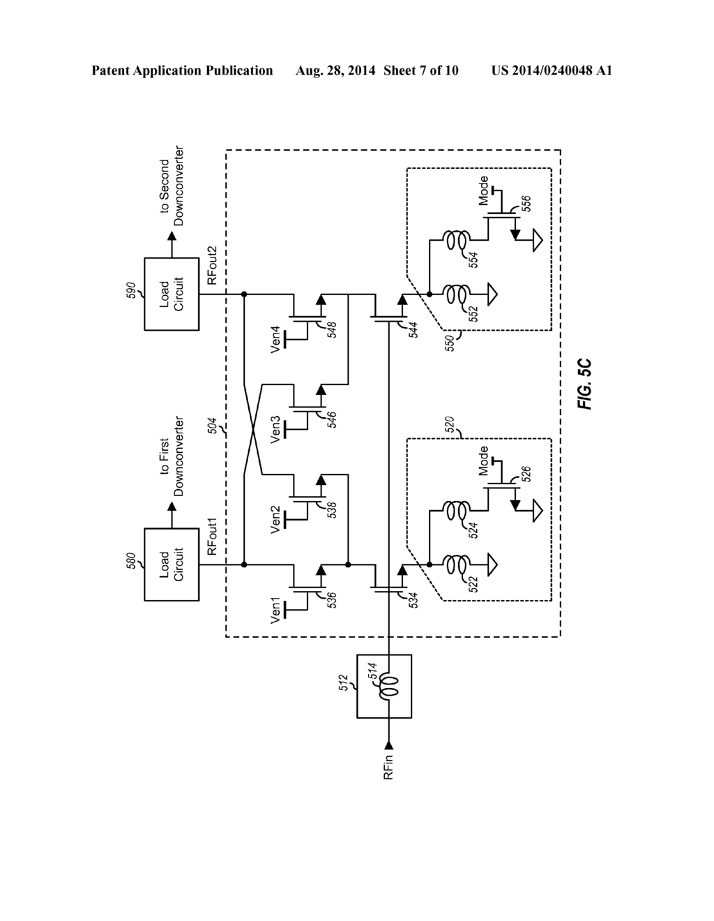 AMPLIFIERS WITH MULTIPLE OUTPUTS AND CONFIGURABLE DEGENERATION INDUCTOR - diagram, schematic, and image 08