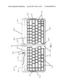 FOLDABLE KEYBOARD WITH ADJUSTABLE ERGONOMIC FEATURES diagram and image