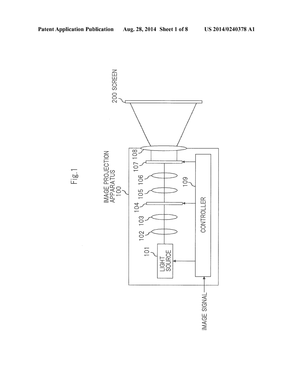 IMAGE PROJECTION APPARATUS AND CONTROL METHOD THEREFOR - diagram, schematic, and image 02