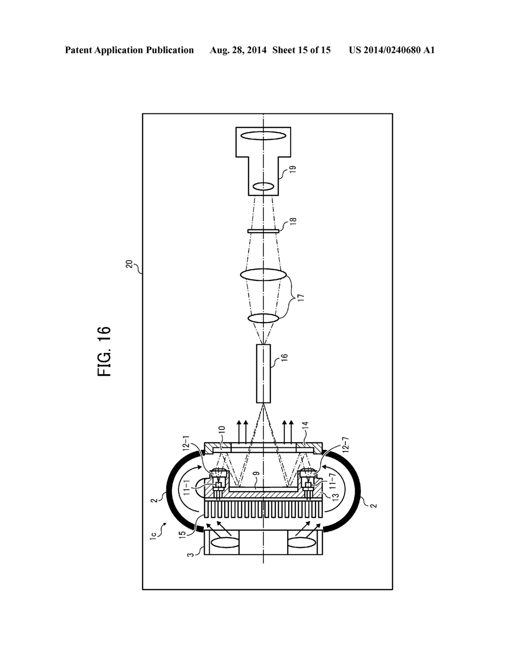 LIGHT SOURCE UNIT AND IMAGE PROJECTION APPARATUS INCLUDING LIGHT SOURCE     UNIT - diagram, schematic, and image 16