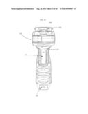 TEST AND MEASUREMENT DEVICE WITH A PISTOL-GRIP HANDLE diagram and image