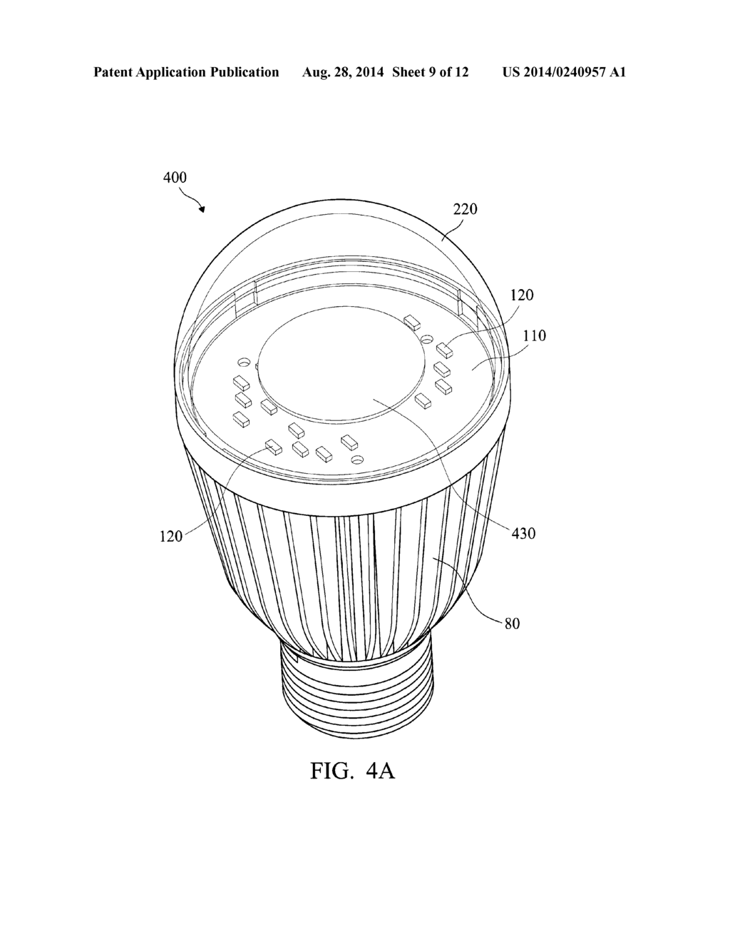 LED Lamp with Improved Light Output - diagram, schematic, and image 10