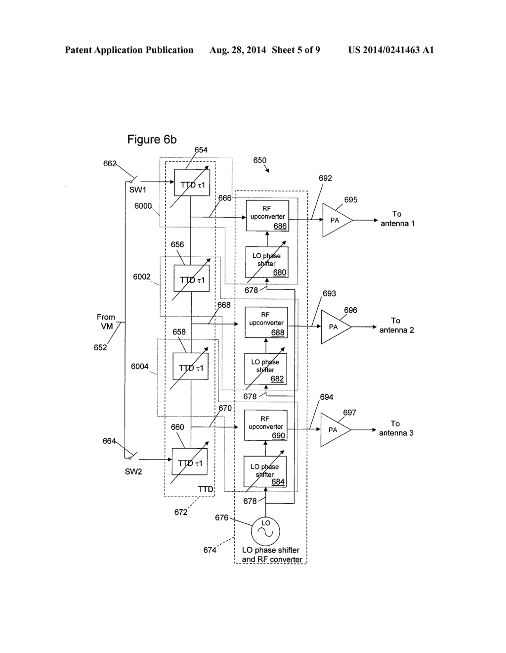 PHASED ARRAY ANTENNA AND ASSOCIATED METHODS - diagram, schematic, and image 06