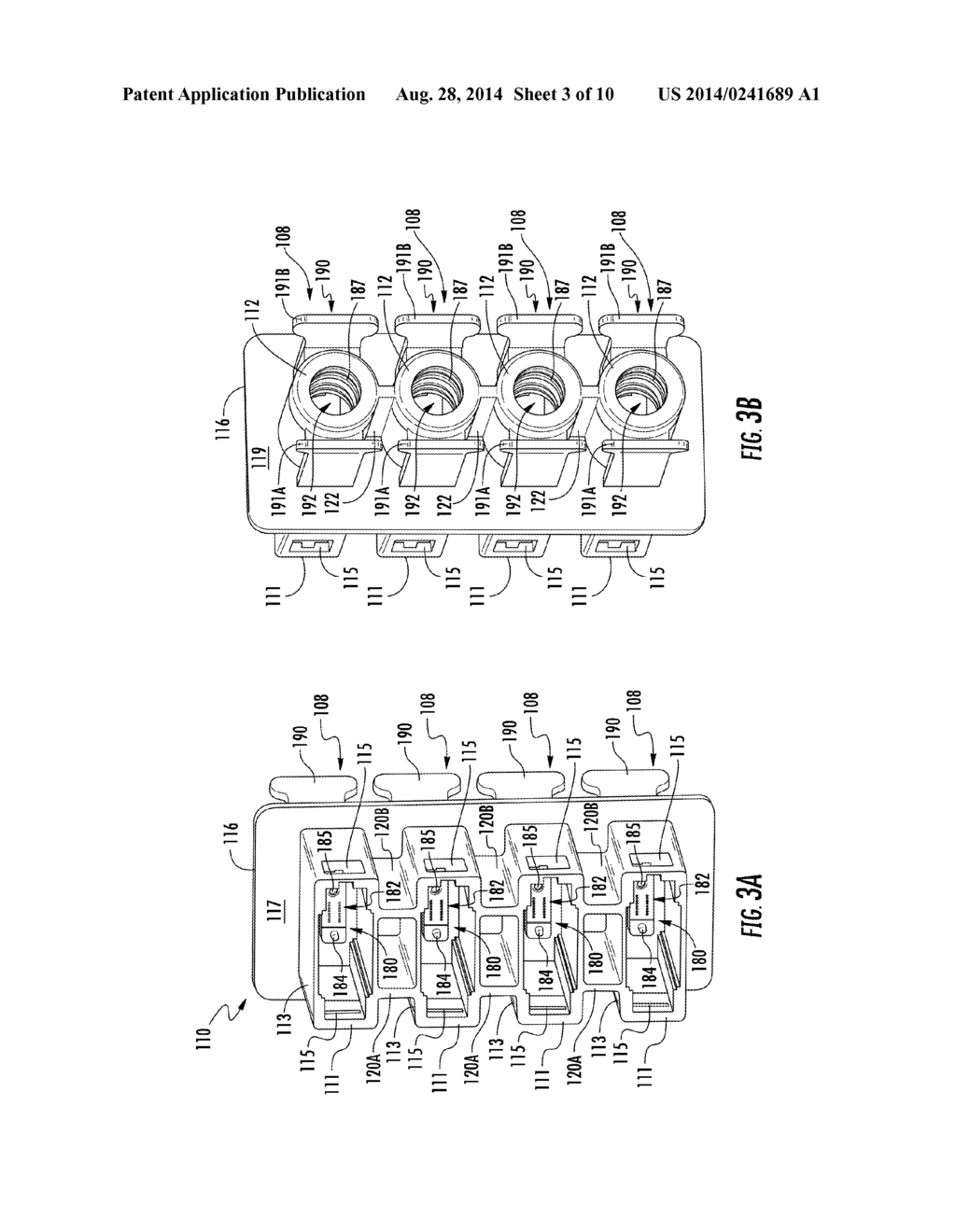 GANGED FIBER OPTIC CONNECTOR ADAPTER MODULES AND ASSEMBLIES HAVING     REINFORCEMENT MEMBERS AND STAGGERED FIBER OPTIC CONNECTOR ADAPTER PORTS - diagram, schematic, and image 04